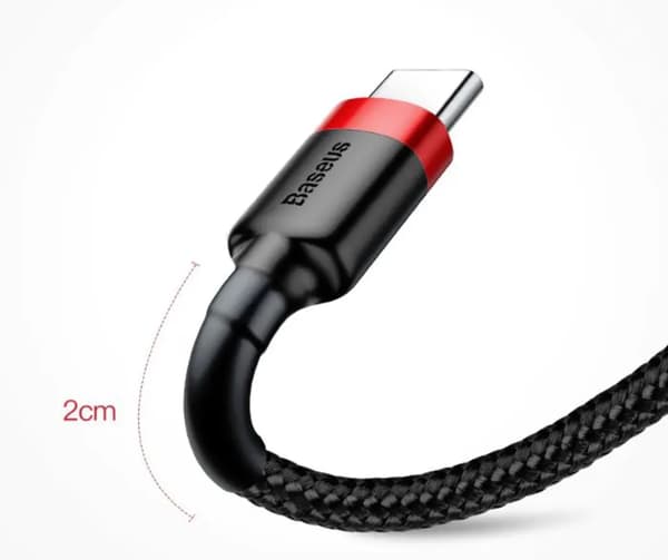 2M baseus iphoneladdare – Svart svart