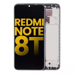LCD-enhet med ram för Xiaomi Redmi Note 8T (renoverad) (Moonshadow Gray)