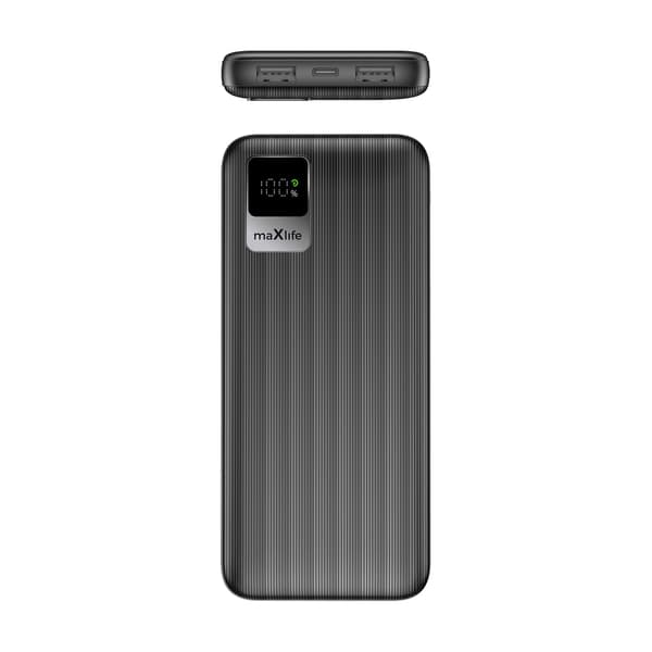 Maxlife power bank MXPB-07 10000 mAh black svart