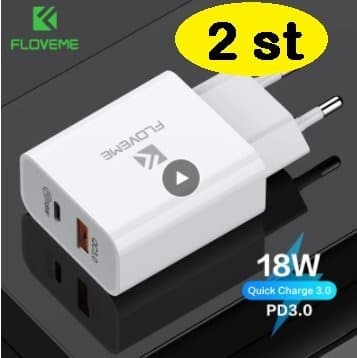 2-pack FLOVEME PD snabb laddare