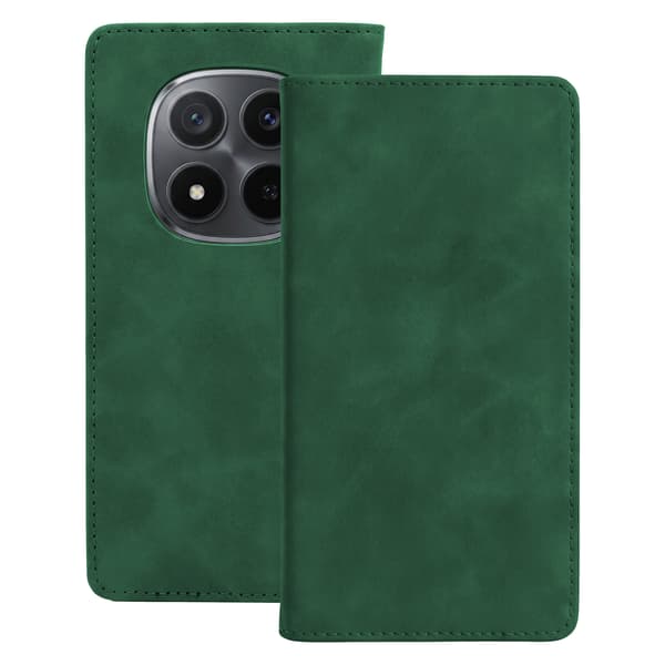 Smart Suede-fodral för Xiaomi Redmi Note 15 5G grön