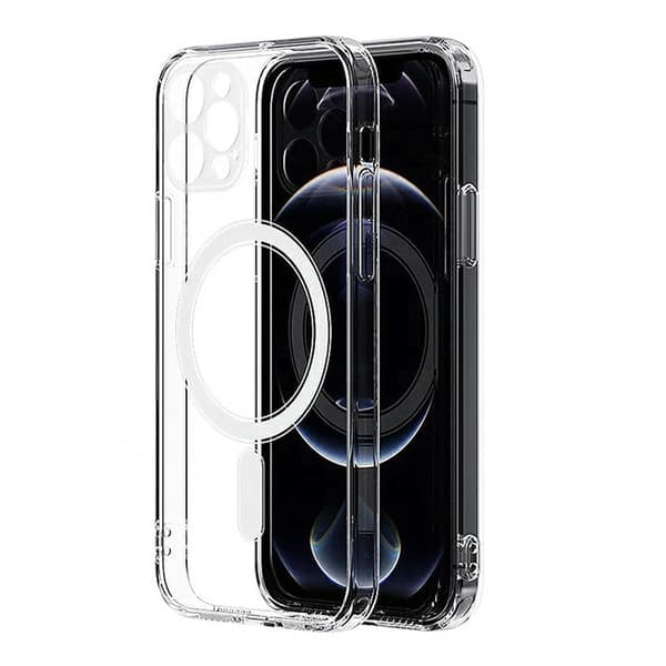 MAGSAFE​ silikon fodral för Iphone 12 pro​ max​ transparent