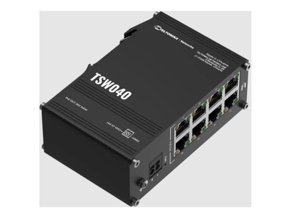 Teltonika TSW040 Switch 8-portar Fast Ethernet PoE+