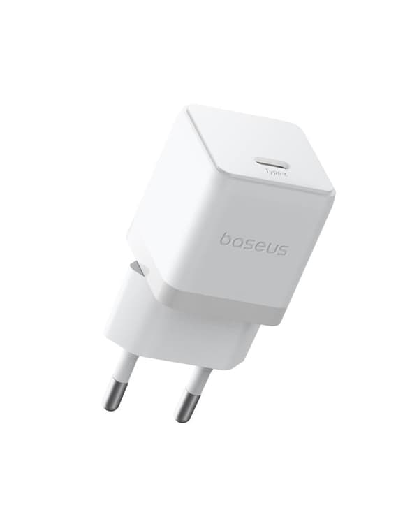 Baseus Palm Snabbladdare Väggladdare 30W 1×USB-C EU Månvit vit