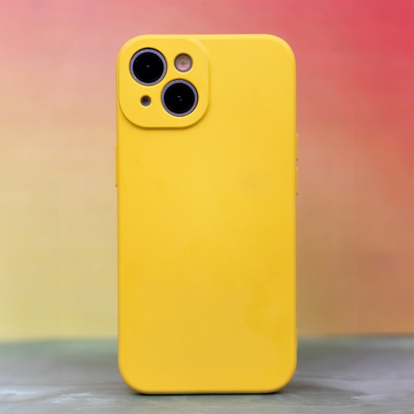 Silikonskal till iPhone 15 pro 6,7" gul guld