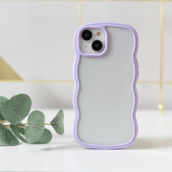Wave-skal till iPhone X / XS lila
