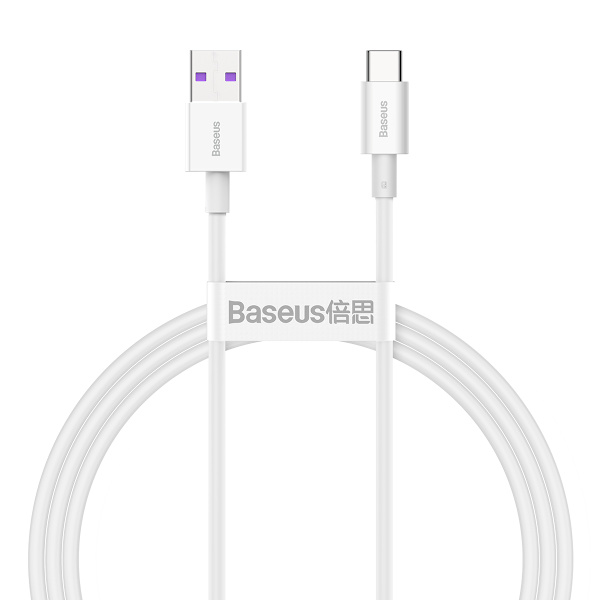 Baseus kabel Superior USB - USB-C 1,0 m vit 66W
