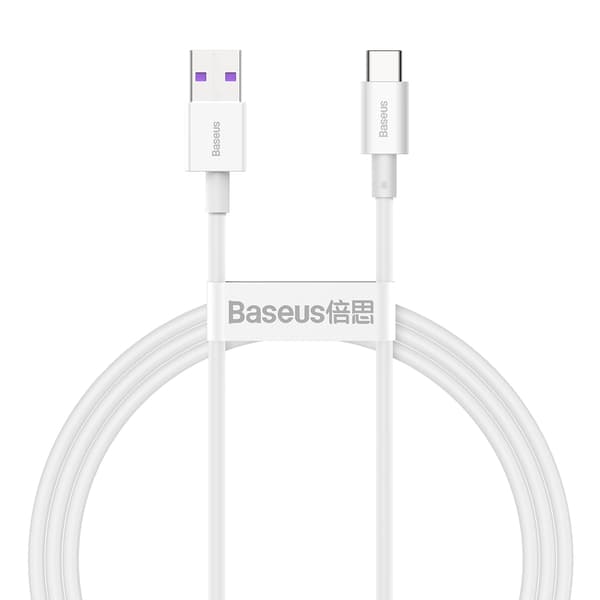 Baseus kabel Superior USB - USB-C 1,0 m vit 66W vit