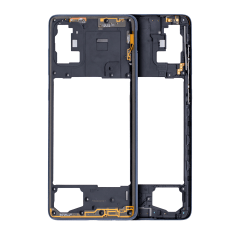 Mellanramshölje för Samsung Galaxy A71 (A715 / 2020) (Eftermarknad Plus) (Prism Crush Black)