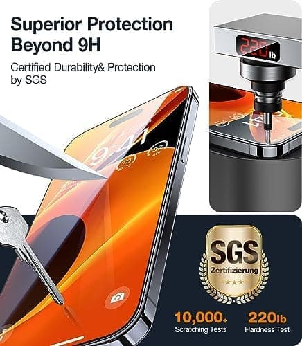 2 st super skärmskydd för iphone 15 pro max