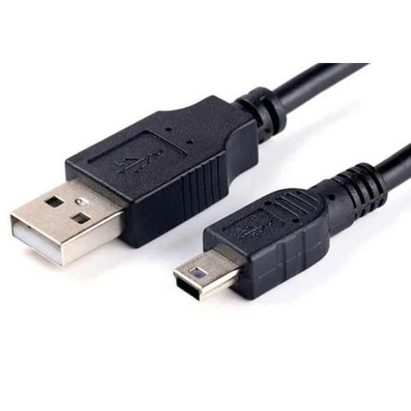 Merskydd Mini USB-kabel till Typ A - 5-pins B Hane Datasynk & Laddning