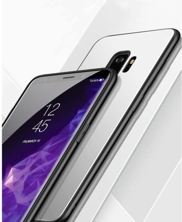 glas fodral för samsung s9 plus röd Röd