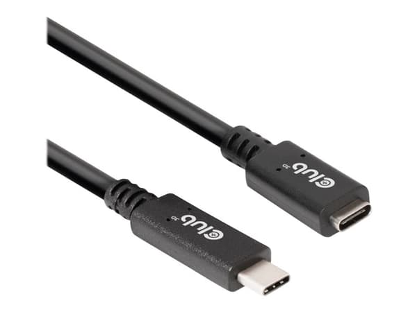 Club 3D CAC-1529 USB-C förlängningskabel 2m svart svart