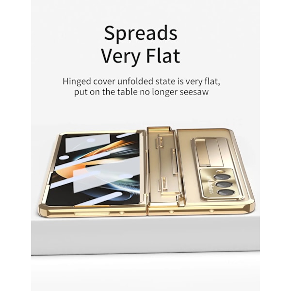 Gångjärnsskydd Fodral för Samsung Galaxy Z Fold 4 blå blå