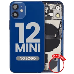 Baksida med smådelar för iPhone 12 Mini (amerikansk version) (Eftermarknad Plus) (Blå) blå