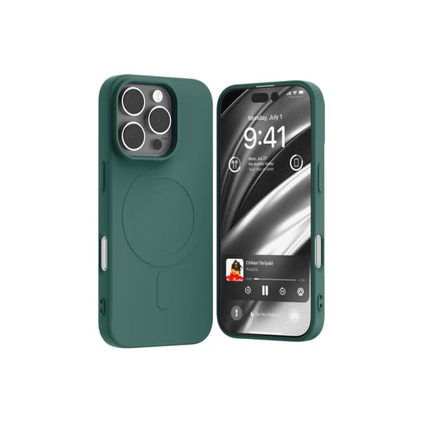 Mercury Semi-Silicone MagSafe för iPhone 16 Pro (6.3) grön