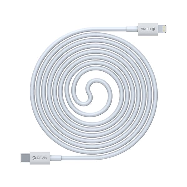 Devia kabel Smart EC146 PD USB-C - Lightning 20W 3A vit vit