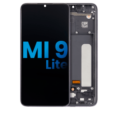 LCD-enhet med ram för Xiaomi Mi 9 Lite / CC9 (Eftermarknad: Incell) (Onyxgrå) grå