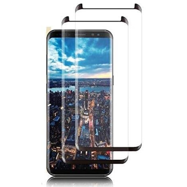 2 st top kvalitet  heltäckande skärmskydd för  Samsung S8 plus
