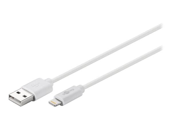 Goobay Lightning-kabel 50cm vit MFi vit