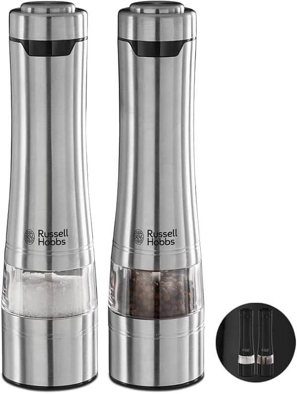 Russell Hobbs 23460-56 Peber- och saltkvärn Börstet rustfrit stål
