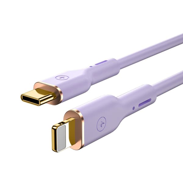 WIWU-kabel YQ01 USB-C - Lightning 30W 1,2m lila