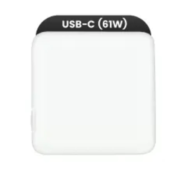 61W USB-C strömadapter endast för MacBook / iMac / Mac (OEM Grade A) (Bulkförpackning)
