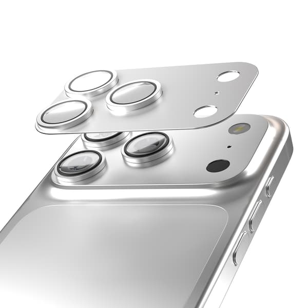 Etteri fullt kameralinsskydd för iPhone 17 Pro silver