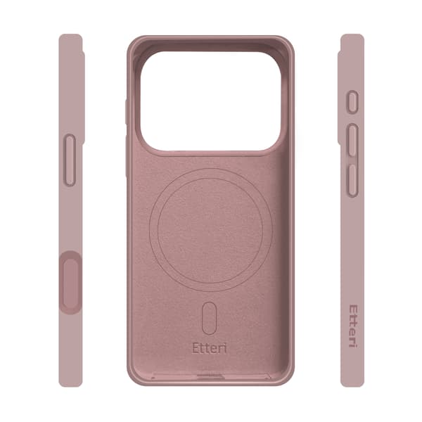 Etteri Silikon Mag-skal för iPhone 17 Pro Max / 18 Pro Max ljusrosa
