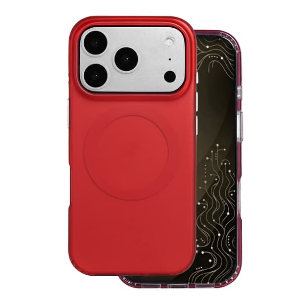 Tecto Shield Mistiq Mag skal för iPhone 17 Pro / 18 Pro röd röd