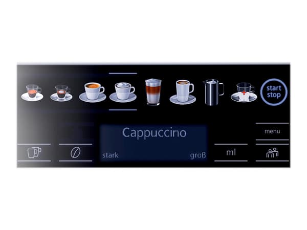 Siemens EQ.6 plus s700 TE657M03DE Automatisk kaffemaskine Rustfrit stål/svart svart