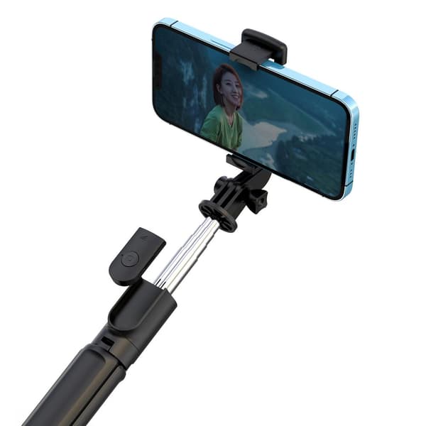 XO selfiepinne Bluetooth stativ SS09 svart 64cm svart