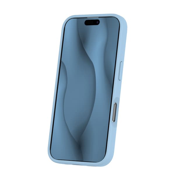Silikon tunt Mag-skal för iPhone 16 ljusblå blå