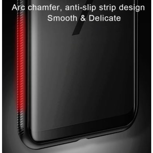 glas fodral för samsung s9 plus röd Röd