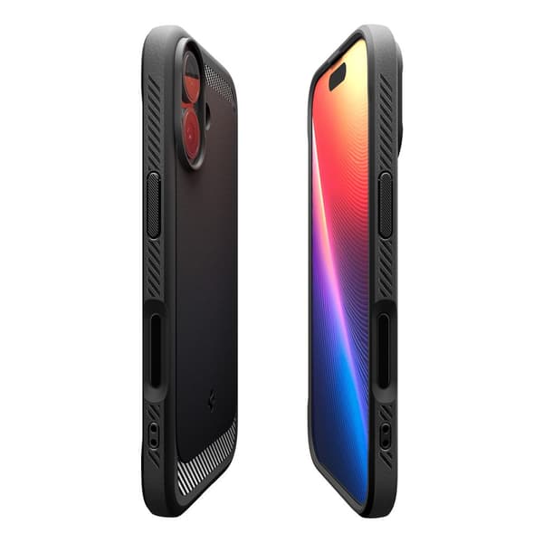 Spigen Rugged Armor Mag Magsafe-fodral för iPhone 17 Matt svart