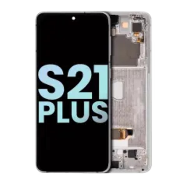 OLED-enhet med ram för Samsung Galaxy S21 Plus 5G (Service Pack) (Phantom Silver)