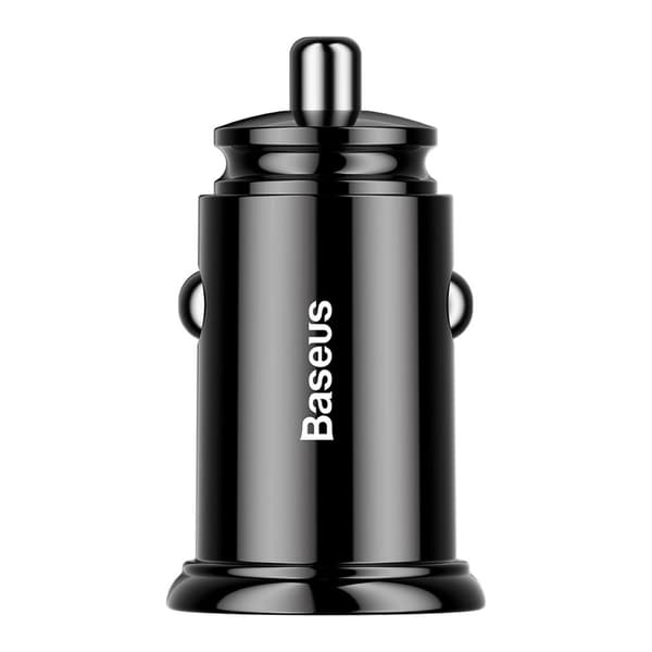 Baseus Dual QC 3 0 USB 2x 30W PD billaddare 2x USB-port 4 8A 60W svart svart