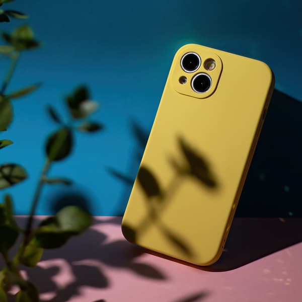 Mag Invisible skal för iPhone 12 6,1\" pastellgul