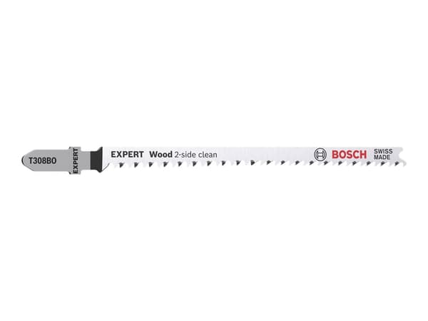 Bosch Expert Wood 2-side clean T308 BO Stiksavsklinge Stiksav