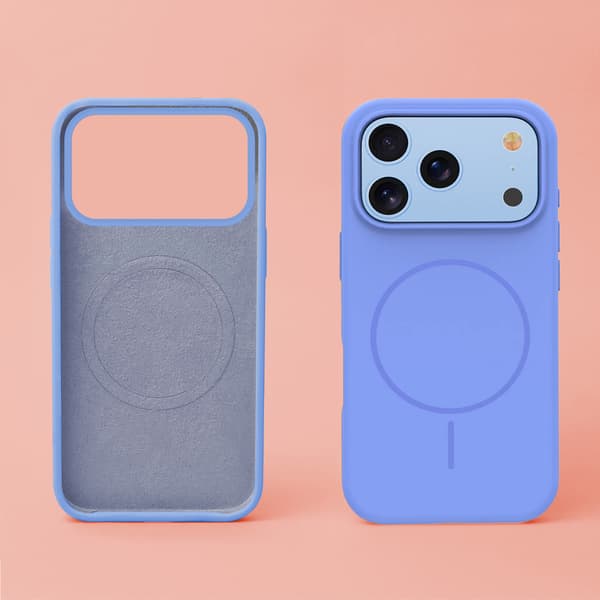 Silicone Thin Mag skal för iPhone 17 Pro / 18 Pro sky blå blå