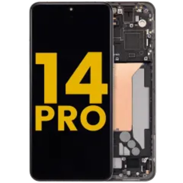 OLED-enhet med ram för Xiaomi 14 Pro (renoverad) (Titanium)