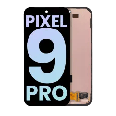 OLED-enhet med ram (med fingeravtryckssensor) för Google Pixel 9 Pro (äkta OEM) (alla färger)