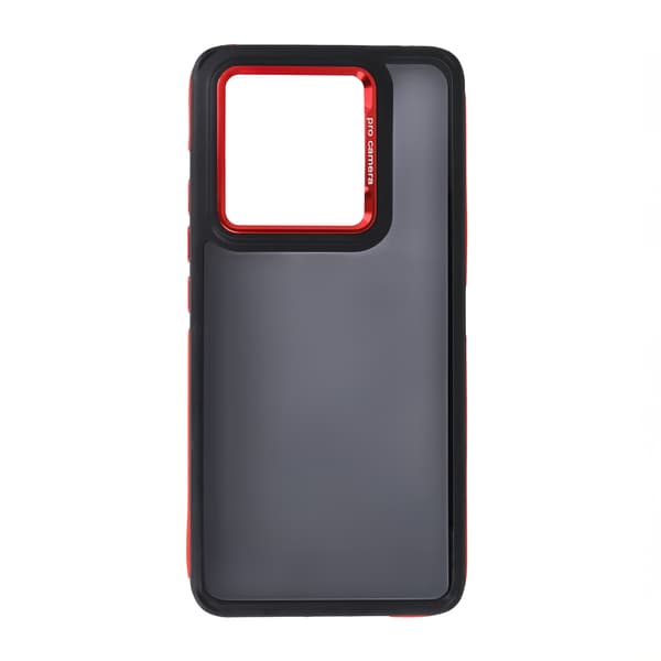 Crystal svart skal för Xiaomi Redmi Note 14 5G (Global) röd