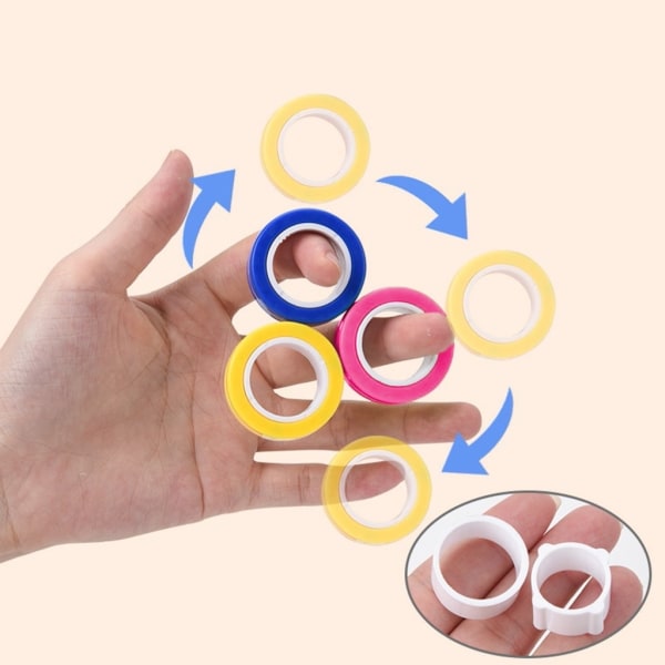 (3 kpl) Magneettipallot Fidget Toys pinkki