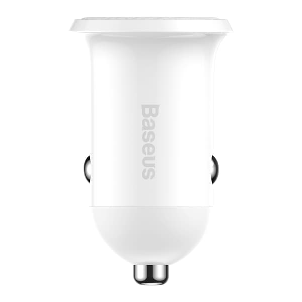 Baseus billaddare Grain Pro 2x USB 4,8A vit vit