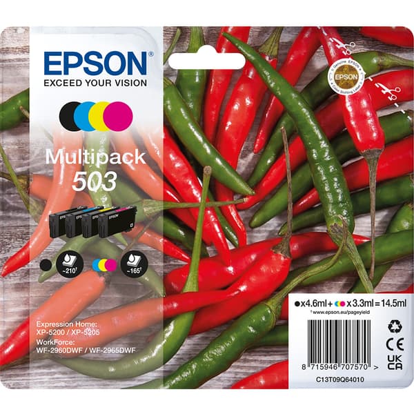 Epson 503 Magenta 165 sidor bläck C13T09Q34010
