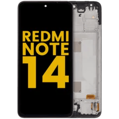 OLED-enhet med ram för Xiaomi Redmi Note 14 4G (EU-version) (renoverad) (alla färger) röd