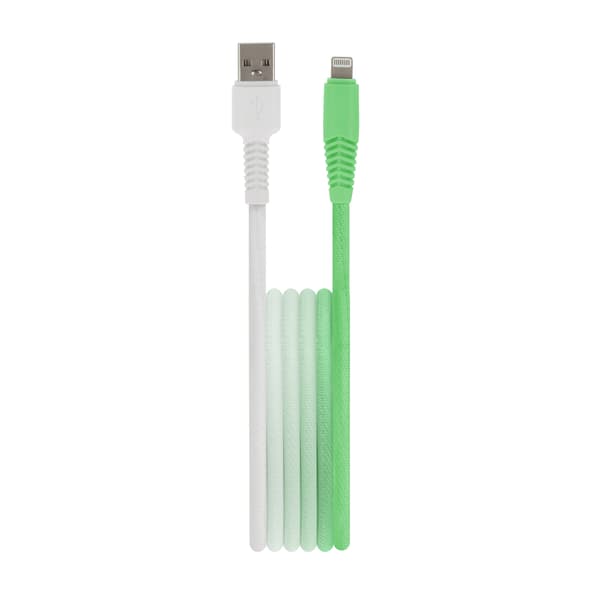 Setty kabel USB - Lightning 1,5 m 2,4A KGA-L-1 52420 mint-vit gradient vit