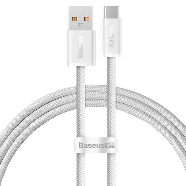 Baseus kabel Dynamic USB - USB-C 1,0m vit 100W vit