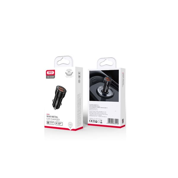 XO billaddare CC48 2x USB 2,4A svart